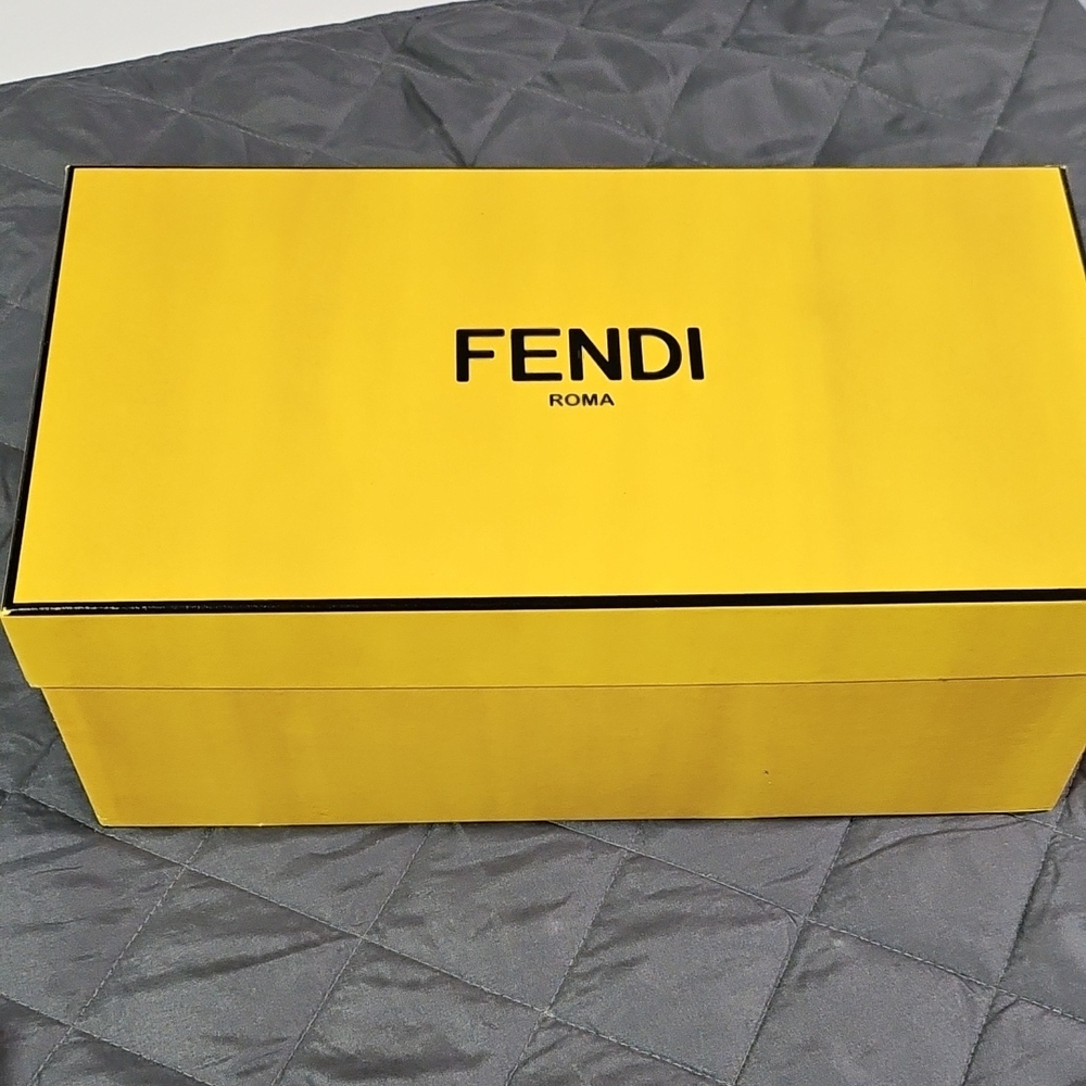 Fendi Vibrant Yellow Box with Black Logo
